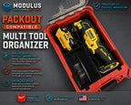 Milwaukee Packout 5 Bin parts Organizer Insert for Dewalt Atomic Multi-Tool