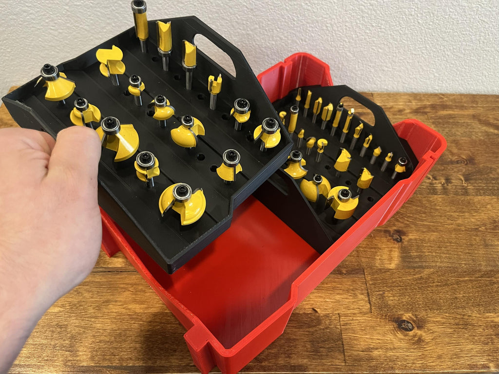 Milwaukee Packout 1/4 inch Router Bit Insert Organizer