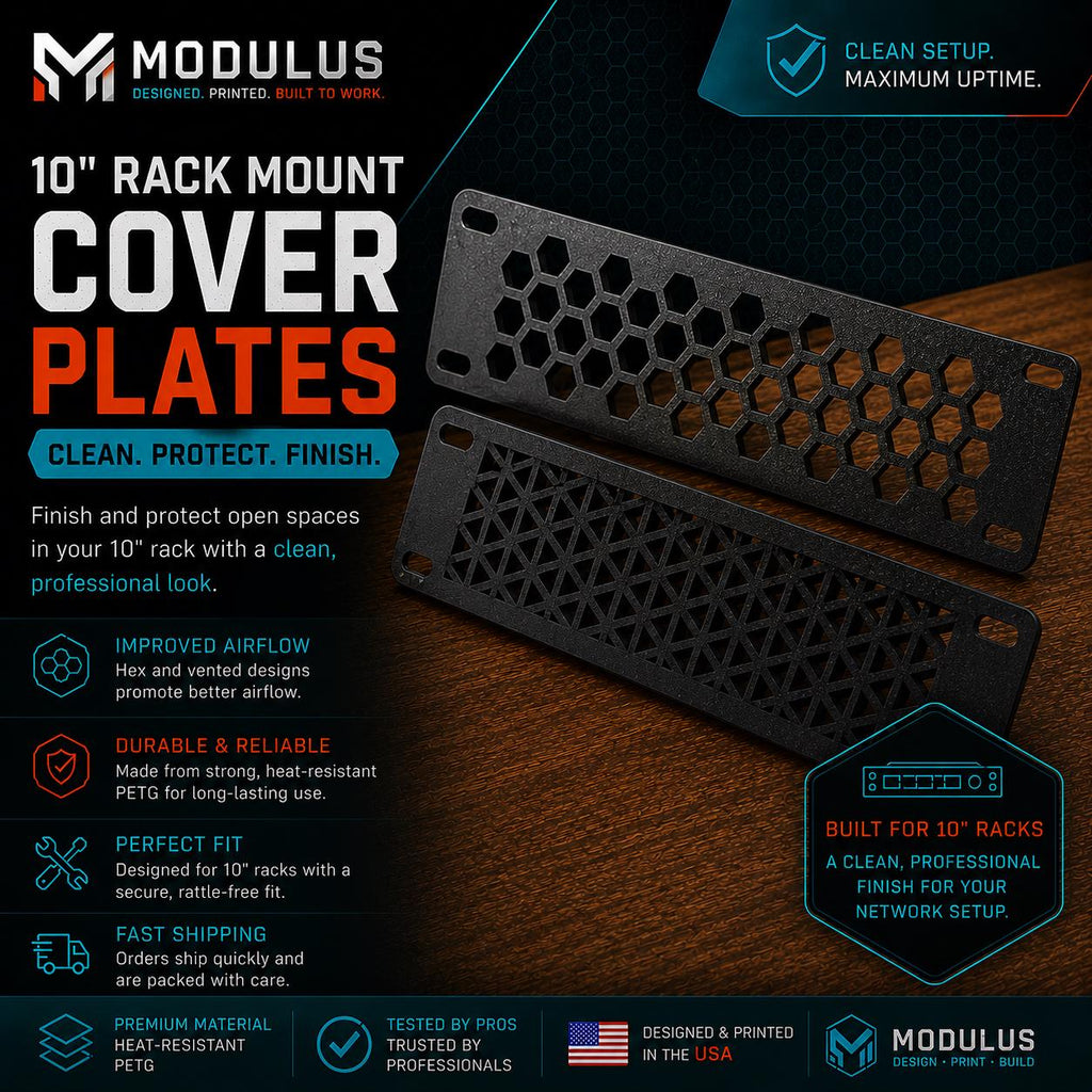 1U 10-ich Rack Cover Plates