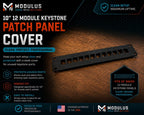 10-Inch Rack: 12 keystone patch panel