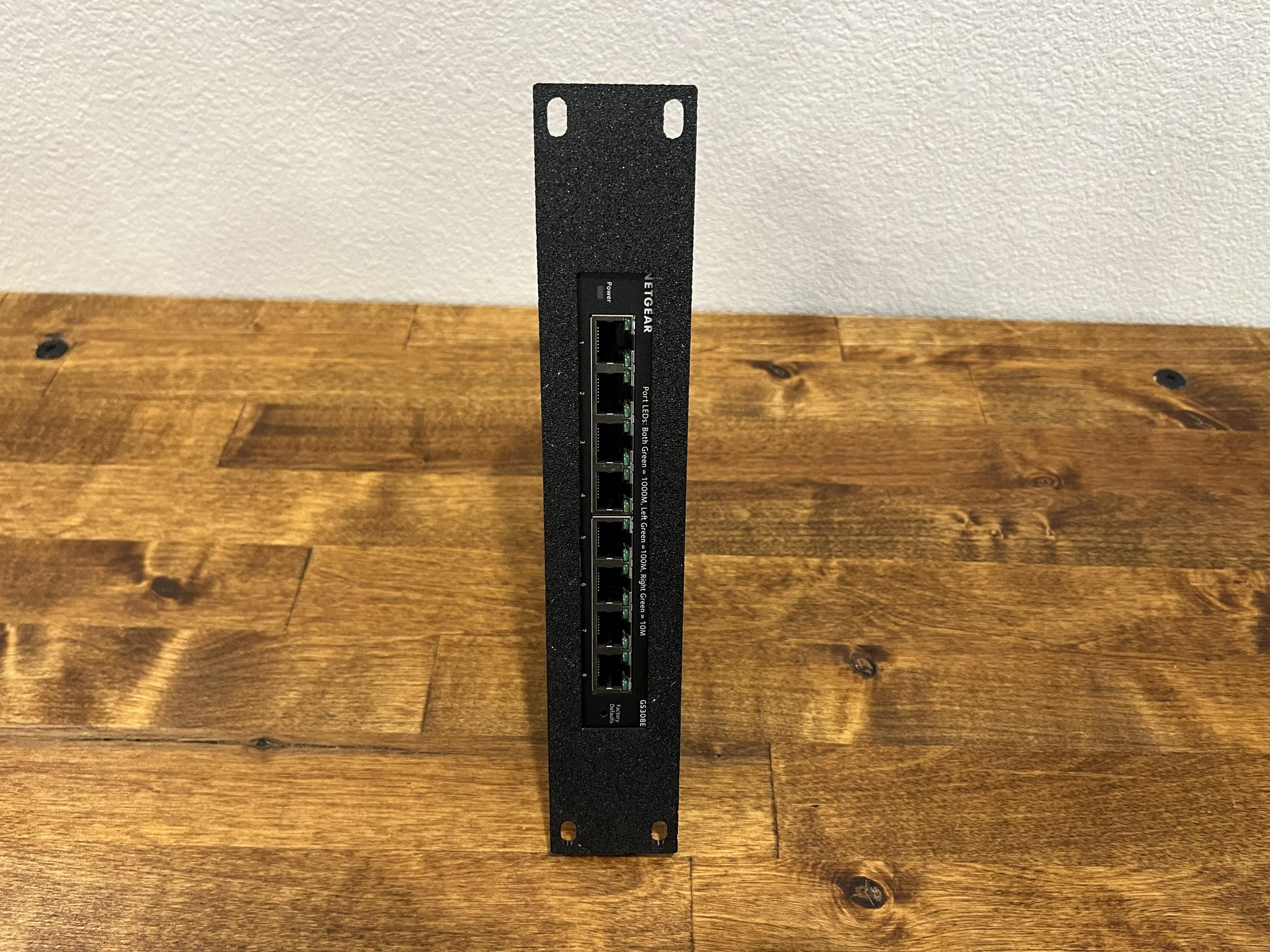 10-Inch Rack mount for Netgear GS308E & GS108 Switches