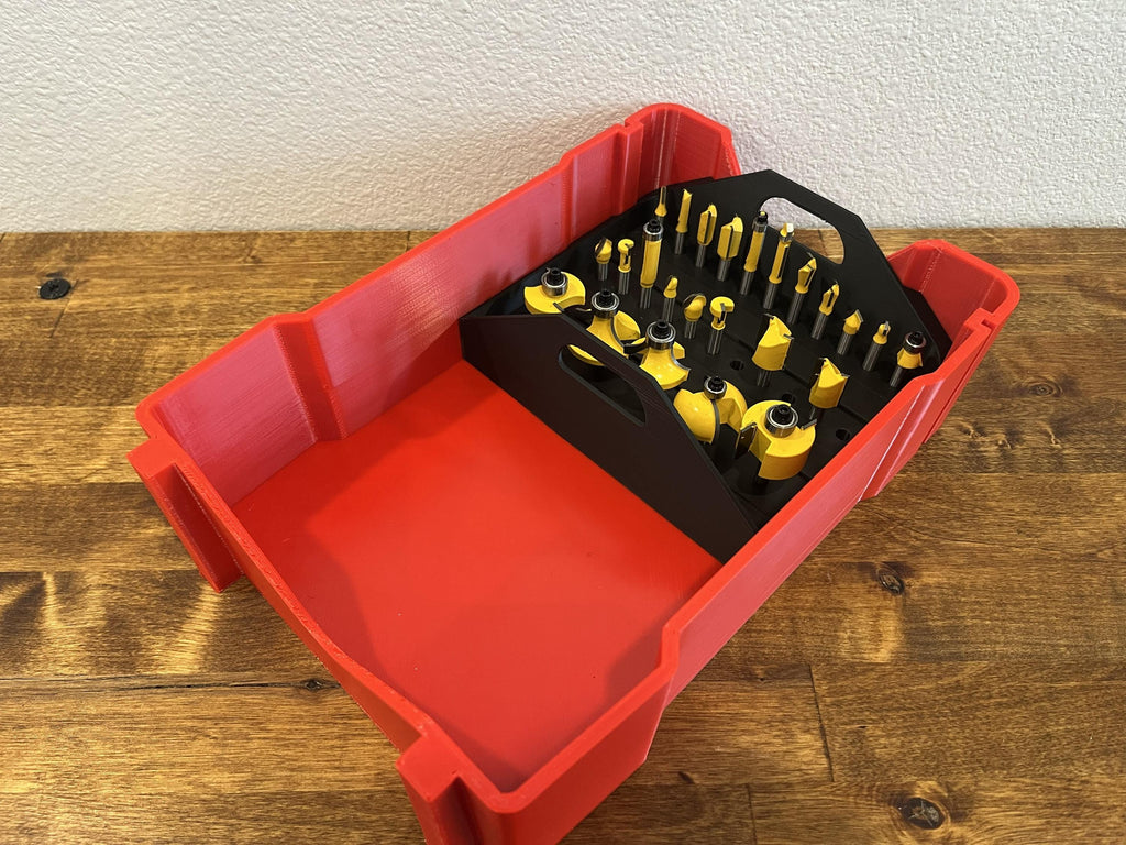 Milwaukee Packout 1/4 inch Router Bit Insert Organizer